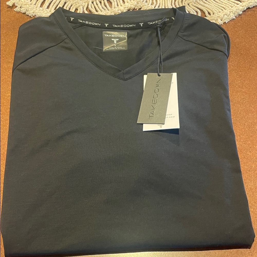 Takedown Black V-Neck Shirt